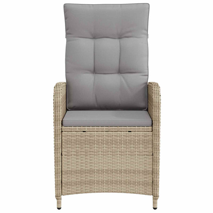 Scaun de grădină rabatabil Beige și gri deschis 57 x 63 x 94 cm - WALTI WALTI