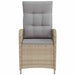 Scaun de grădină rabatabil Beige și gri deschis 57 x 63 x 94 cm - WALTI WALTI