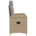 Scaun de grădină rabatabil Beige și gri deschis 57 x 63 x 94 cm - WALTI WALTI