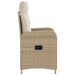 Scaun de grădină rabatabil Bej și alb crem 57 x 63 x 94 cm - WALTI WALTI