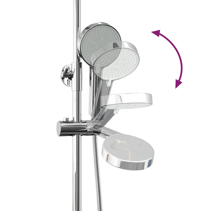 Set de sistem de duș termostatic Manual Crom 27 x 43,5 x 83 cm - WALTI WALTI