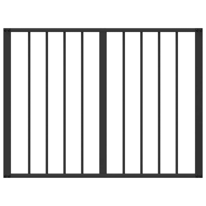 Poartă pentru câini 4 pcs Negru 80 x 60 cm Oțel Galvanizat WALTI