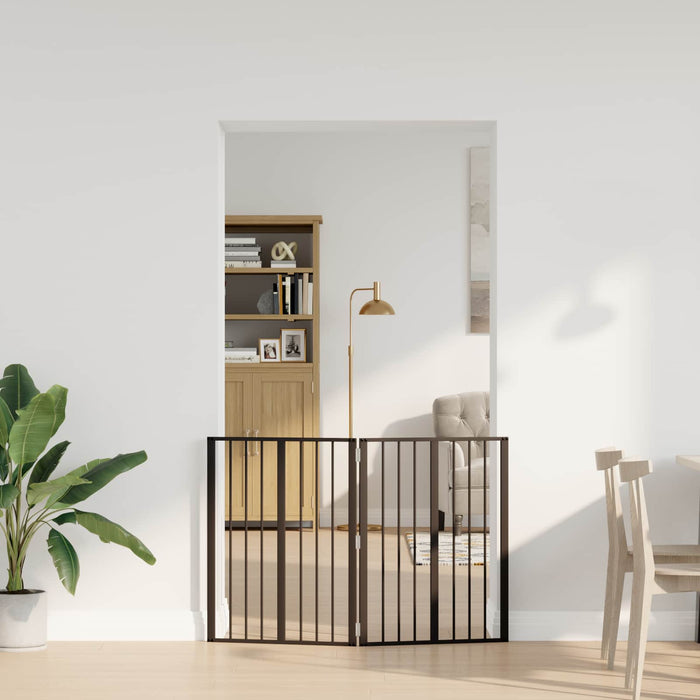 Poartă pentru câini 2 pcs Negru 60 x 80 cm Oțel Galvanizat WALTI