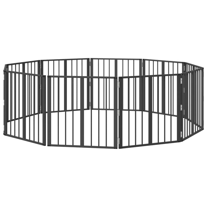 Poartă pentru câini 10 pcs Negru 60 x 60 cm Oțel Galvanizat WALTI