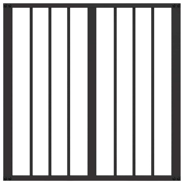 Poartă pentru câini 12 pcs Negru 60 x 60 cm Oțel Galvanizat WALTI