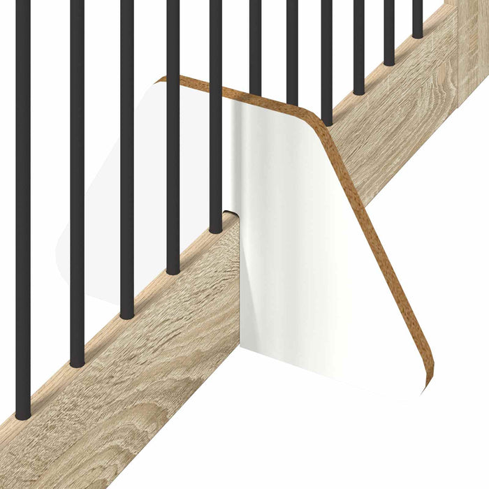 Poartă pentru câini cu suporturi 2 pcs Stejar Sonoma WALTI