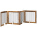 Poartă pentru câini cu suporturi 4 pcs Lemn vechi 100 x 100 cm - WALTI WALTI