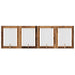 Poartă pentru câini cu suporturi 4 pcs Lemn vechi 80 x 100 cm - WALTI WALTI