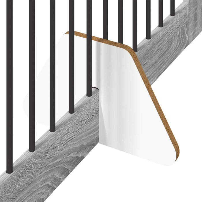 Poartă pentru câini cu suporturi 2 pcs Sonoma gri 100 x 80 cm WALTI