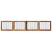 Poartă pentru câini cu suporturi 4 pcs Lemn vechi 100 x 80 cm - WALTI WALTI