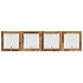 Poartă pentru câini cu suporturi 4 pcs Lemn vechi 80 x 80 cm - WALTI WALTI