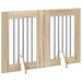 Poartă pentru câini cu suporturi 2 pcs Stejar Sonoma 60 x 80 cm - WALTI WALTI