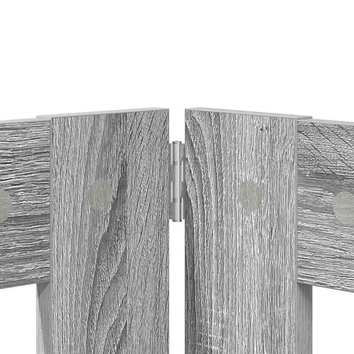 Poartă pentru câini cu suporturi 4 pcs Sonoma gri 60 x 80 cm WALTI