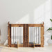 Poartă pentru câini cu suporturi 4 pcs Lemn vechi 60 x 80 cm - WALTI WALTI