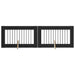 Poartă pentru câini cu suporturi 2 pcs Stejar Negru 100 x 60 cm - WALTI WALTI