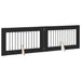 Poartă pentru câini cu suporturi 2 pcs Stejar Negru 100 x 60 cm - WALTI WALTI