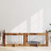 Poartă pentru câini cu suporturi 4 pcs Lemn vechi 100 x 60 cm - WALTI WALTI