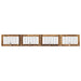 Poartă pentru câini cu suporturi 4 pcs Lemn vechi 100 x 60 cm - WALTI WALTI