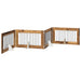 Poartă pentru câini cu suporturi 4 pcs Lemn vechi 100 x 60 cm - WALTI WALTI