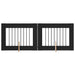 Poartă pentru câini cu suporturi 2 pcs Stejar Negru 80 x 60 cm - WALTI WALTI