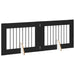 Poartă pentru câini cu suporturi 2 pcs Stejar Negru 80 x 60 cm - WALTI WALTI