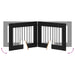 Poartă pentru câini cu suporturi 2 pcs Stejar Negru 80 x 60 cm - WALTI WALTI