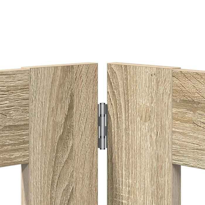 Poartă pentru câini cu suporturi 4 pcs Stejar Sonoma 80 x 60 cm WALTI