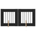 Poartă pentru câini cu suporturi 2 pcs Stejar Negru 60 x 60 cm - WALTI WALTI