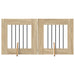 Poartă pentru câini cu suporturi 2 pcs Stejar Sonoma 60 x 60 cm - WALTI WALTI