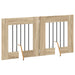 Poartă pentru câini cu suporturi 2 pcs Stejar Sonoma 60 x 60 cm - WALTI WALTI