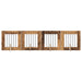 Poartă pentru câini cu suporturi 4 pcs Lemn vechi 60 x 60 cm - WALTI WALTI