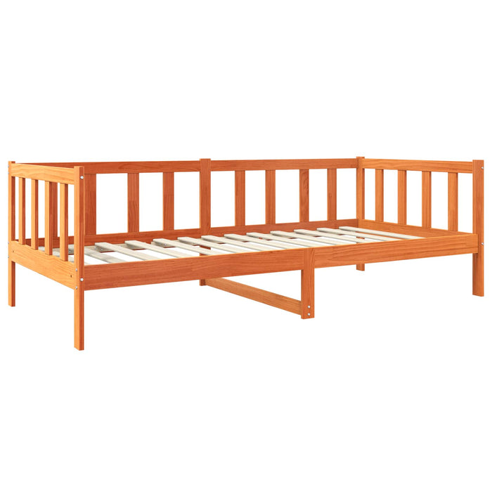 Cadru de pat Maroniu cerat 100 x 200 cm Lemn de pin masiv - WALTI WALTI