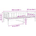 Cadru de pat Maroniu cerat 100 x 200 cm Lemn de pin masiv - WALTI WALTI