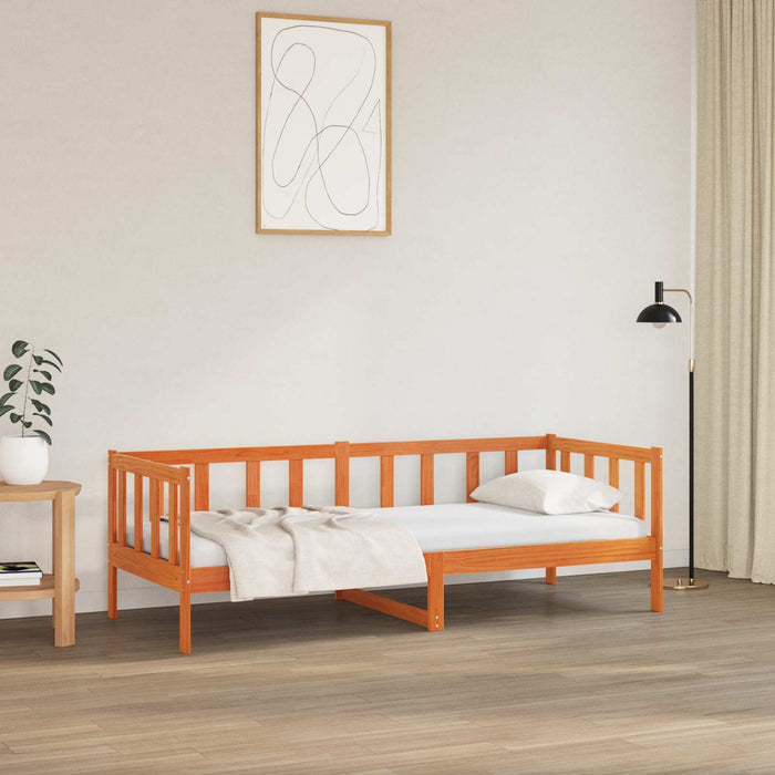 Cadru de pat Maroniu cerat 80 x 200 cm Lemn de pin masiv - WALTI WALTI