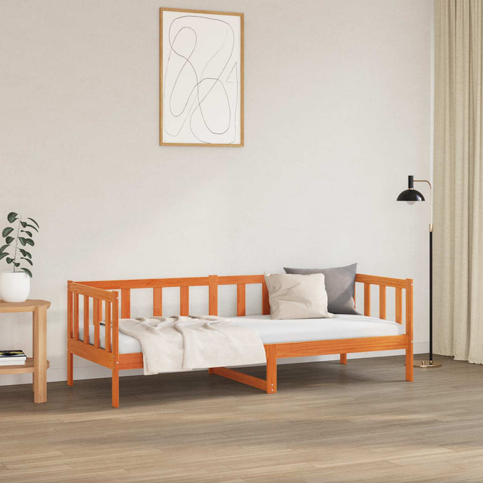 Cadru de pat Maroniu cerat 80 x 200 cm Lemn de pin masiv - WALTI WALTI