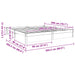 Cadru de pat Maroniu cerat 200 x 200 cm Lemn de pin masiv - WALTI WALTI