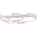 Cadru de pat Maroniu cerat 90 x 200 cm Lemn de pin masiv - WALTI WALTI