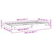 Cadru de pat Maroniu cerat 80 x 200 cm Lemn de pin masiv - WALTI WALTI