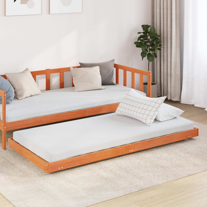 Cadru de pat Maroniu cerat 70 x 190 cm Lemn de pin masiv - WALTI WALTI