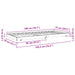Cadru de pat Maroniu cerat 70 x 190 cm Lemn de pin masiv - WALTI WALTI