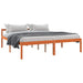 Cadru de pat Maroniu cerat 200 x 200 cm Lemn de pin masiv - WALTI WALTI