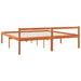 Cadru de pat Maroniu cerat 200 x 200 cm Lemn de pin masiv - WALTI WALTI