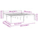 Cadru de pat Maroniu cerat 200 x 200 cm Lemn de pin masiv - WALTI WALTI