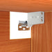 Dulap de perete cu raft 2 pcs Maroniu cerat 80 x 30 x 35 cm - WALTI WALTI