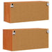 Dulap de perete cu raft 2 pcs Maroniu cerat 80 x 30 x 35 cm - WALTI WALTI