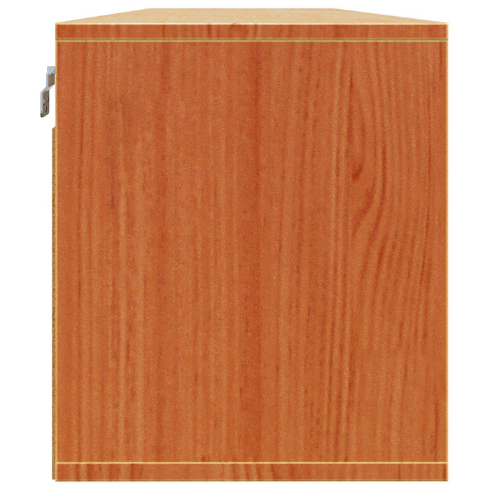 Dulap de perete cu raft 2 pcs Maroniu cerat 80 x 30 x 35 cm - WALTI WALTI