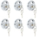 Lacăte disc cu chei 6 pcs Argintiu 6 x 2.3 x 6 cm - WALTI WALTI