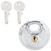 Lacăte disc cu chei 6 pcs Argintiu 6 x 2.3 x 6 cm - WALTI WALTI