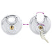 Lacăte disc cu chei 6 pcs Argintiu 6 x 2.3 x 6 cm - WALTI WALTI