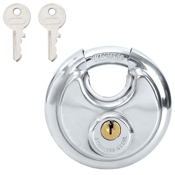 Lacăte disc cu chei 12 pcs Argintiu 8 x 2.8 x 8 cm - WALTI WALTI